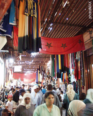 Kleidersouk von Marrakesch